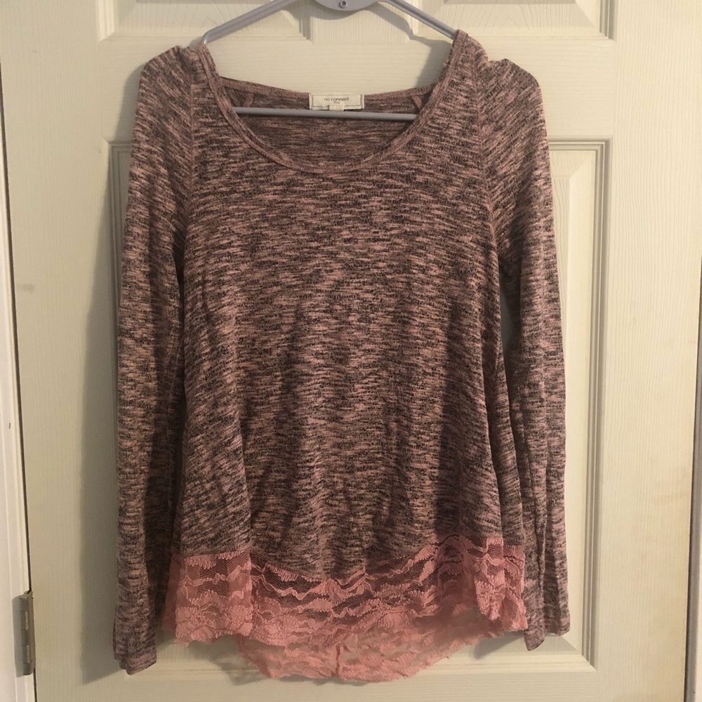 No comment sweater top